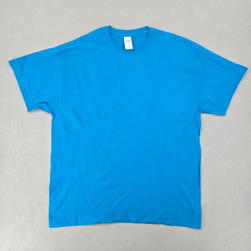 Gildan Mens NWOT XL‎ Sapphire T-Shirt Ultra Cotton Short Sleeve Basic Tee Blank